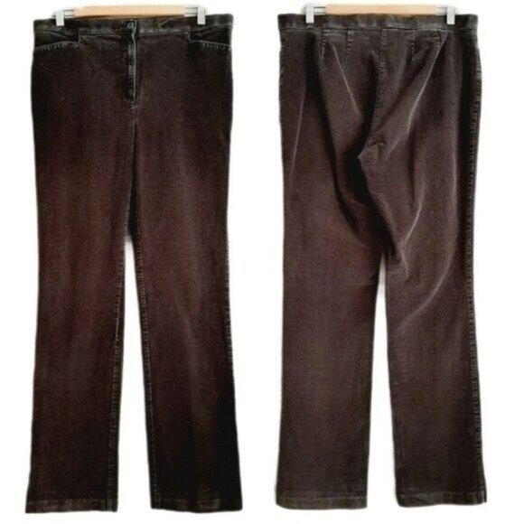 NORTHERN REFLECTIONS Essential Slim Corduroy Pants Grey Sz 12 - Picture 1 of 11